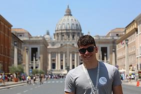 Jonas Ferstl in Rom; pde-Foto: Geraldo Hoffmann